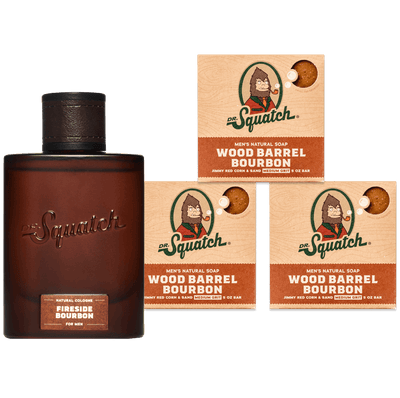 Dr. Squatch Lotion and Soap Pack - Moisturizing Lotion and 4 Bars of  Natural Men's Bar Soap - Pine Tar, Wood Barrel Bourbon, Birchwood Breeze,  and Alpine Sage 